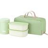 Thermos Vacuum Insulated Soup Lunch Set 800ml Dusty Green Structure Dedicated Pouch Washable Container Microwave Safe Bento Box JEH-800 DTG