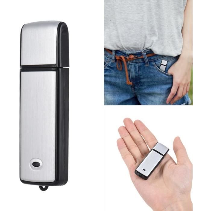 8 Go Dictaphone Enregistreur Numérique Clé USB Enregistreur-EspionDictaphone Enregistreur Vocal Flash Drive Digital18h d'enregis