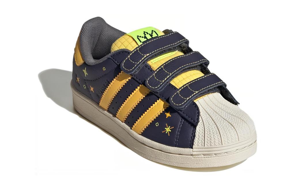 Adidas Originals SUPERSTAR COMFORT CLOSURE Cushioning Abrasion Resistant Breathable Low top Kids' Skateboarding Shoes IF4321