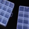 Multiple Grid Boxes Square Transparent Plastic Storage Box   Home Storage Products