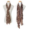 leopard scarf,silky chiffon,warm in winter and cool in summer