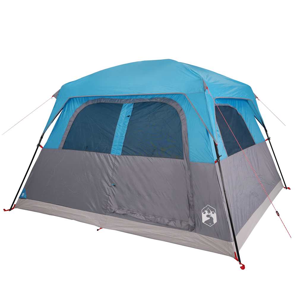 Family Tent for 6 Persons Blue Waterproof