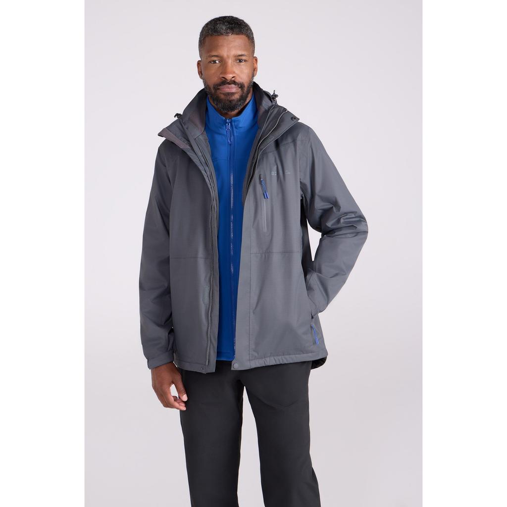 Mountain Warehouse Men's Bracken Extreme 3 In 1 Waterproof Jacket