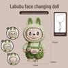 La Bu Face-Changing Doll Keychain: Trendy Cartoon Gift & Creative Decompression Toy Pendant