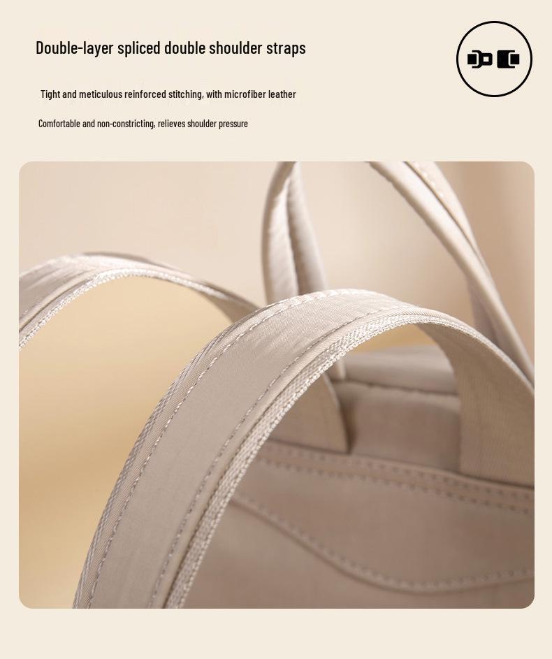 Zaino in Tela Leggero Versatile da Donna - per Pendolarismo, Viaggio e Studenti con Grande Capacità