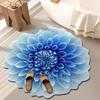 3D Flower Plush Floor Mat Washable Non-slip Area Rug Absorbent Quick Dry Living Room Bedroom Bathroom Kitchen Decoration Carpet