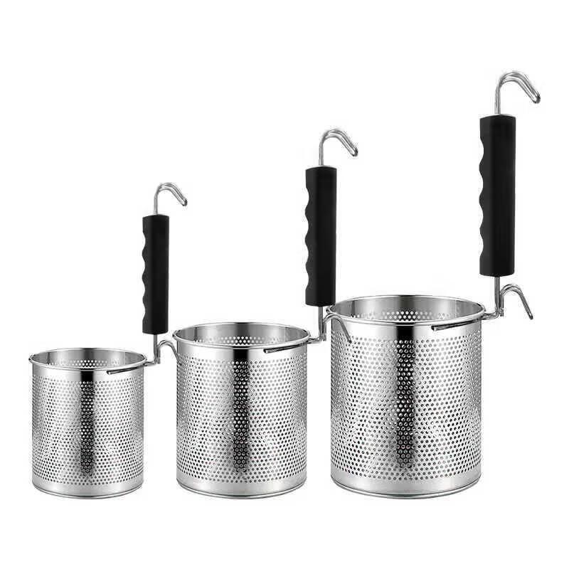 JingJingRS 16cm Nudelsieb mit Holzgriff