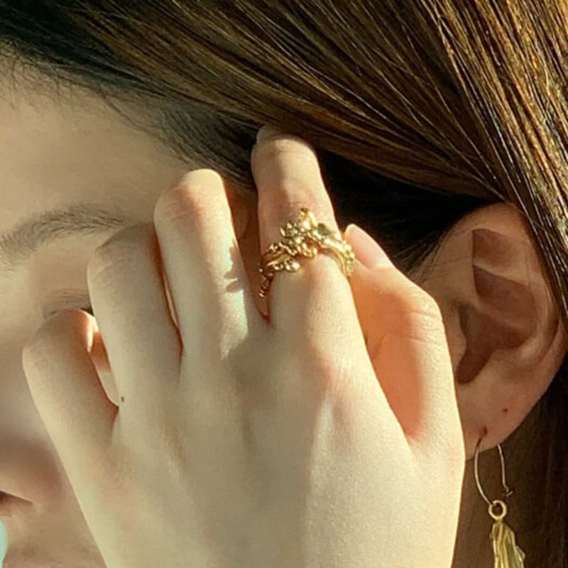 Oepe Coral wave ring (SIlver)