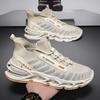 Mesh shoes men's 2025 new summer breathable fly-woven mesh trendy versatile and lightweight running men's sports and leisure shoes
