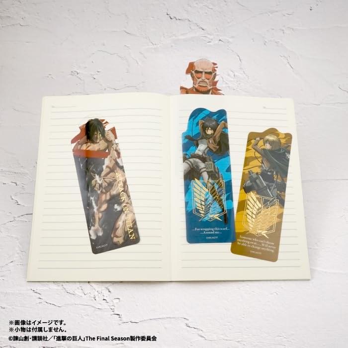 F-toys Confect Attack on Titan Clear Bookmark Gum (Full Set) [BOX of 20]