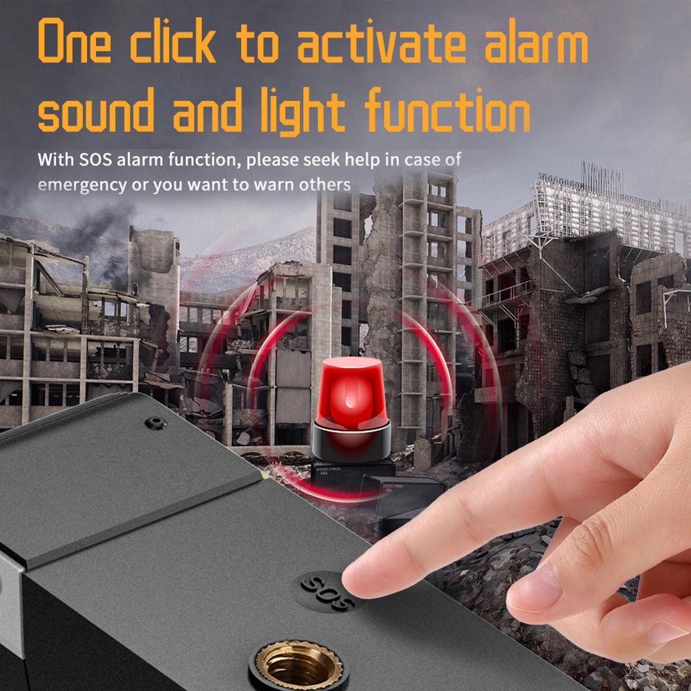 10000mAh Outdoor Solar Radio with Speaker Solar/Hand Crank Charging W/ Flashlight SOS Alarm Headphone Jack for Outdoor Camping