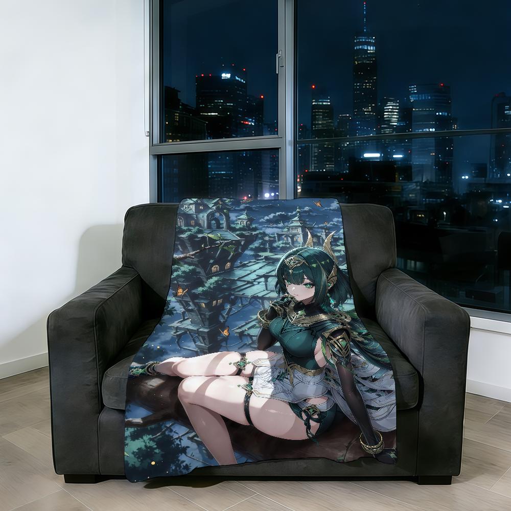 characters Blanket Super Warm Comfortable Nefer Game Plush Throw Genshin Blanket Child Impact Home Sofa New Bedroom Gift