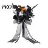 Gothic Artificial Bouquet Wedding Bouquets for Bride And Bridesmaid, Halloween Bouquet, Dead Branch Flower Black Rose Blooms Fake Centerpiece,