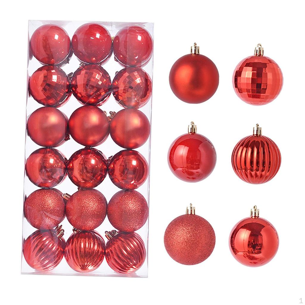 36 Pieces Christmas Balls Decorations Shiny Tree Ornaments Pendants for