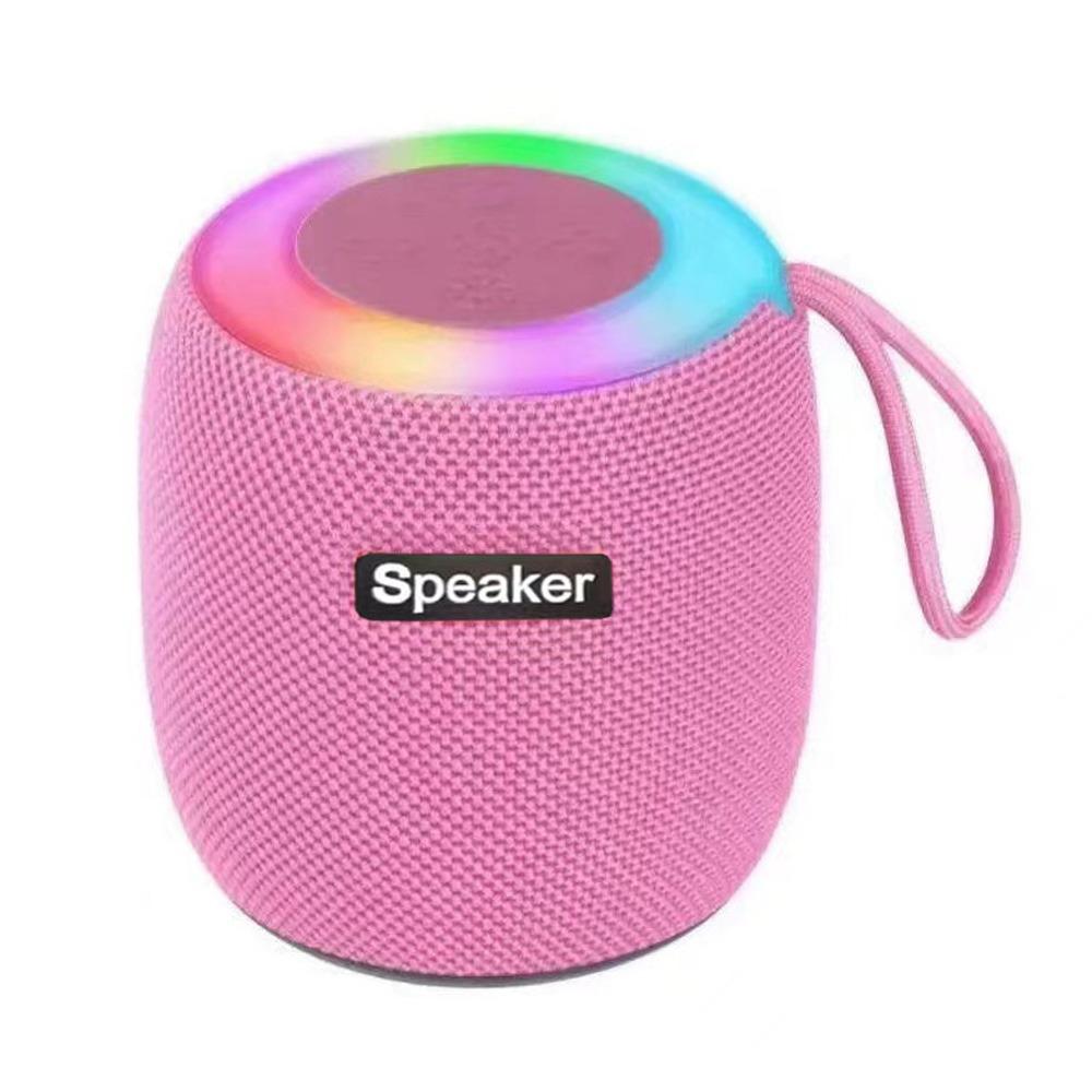 

RGB Подсветка Тканевый Динамик Мини Размер Стерео Динамик Мини Сабвуфер Использование на Открытом Воздухе/Автомобиль/Дом/Кемпинг серый