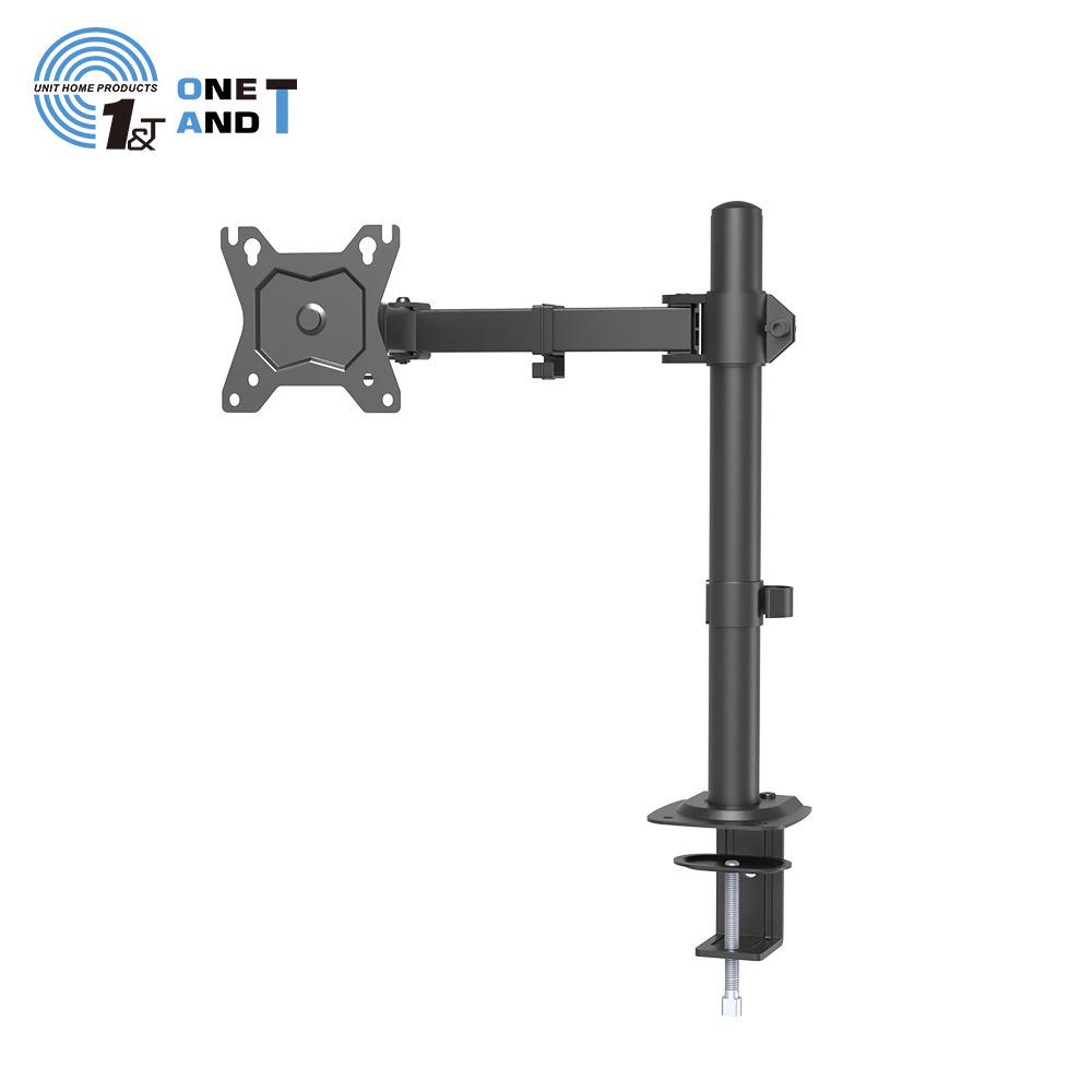 Adjustable Rotating Monitor Arm for 13-27 Inch Screens (No-Drill Attachment)