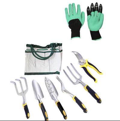 Zestaw narzędzi ogrodniczych: Łopatka, Grabie i Pielnik do Sadzenia, Kopania i Uprawy Gleby w Doniczkach i na Balkonach