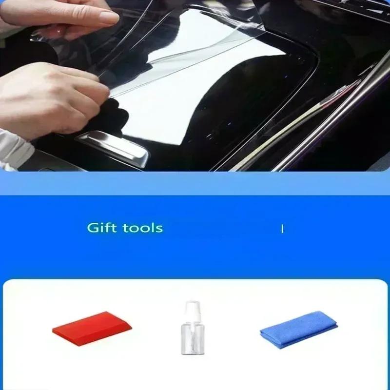 For HiPhi X Tpu Transparent Protector Film Car Interior Interior Sticker Center Control Navigation Screen Door Car Accessories