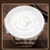 DISHJOY Disposable Transparent Coffee & Milk Tea Cups with Lids