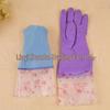 Purple Velvet-Lined Flannel Gloves: Oil-Resistant, Waterproof, Thickened, Warm, Labor Protection