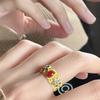 Love Retro Chic Heart Ring Copper Adjustable Pearl Ring For Women Highend Accessory Fashion