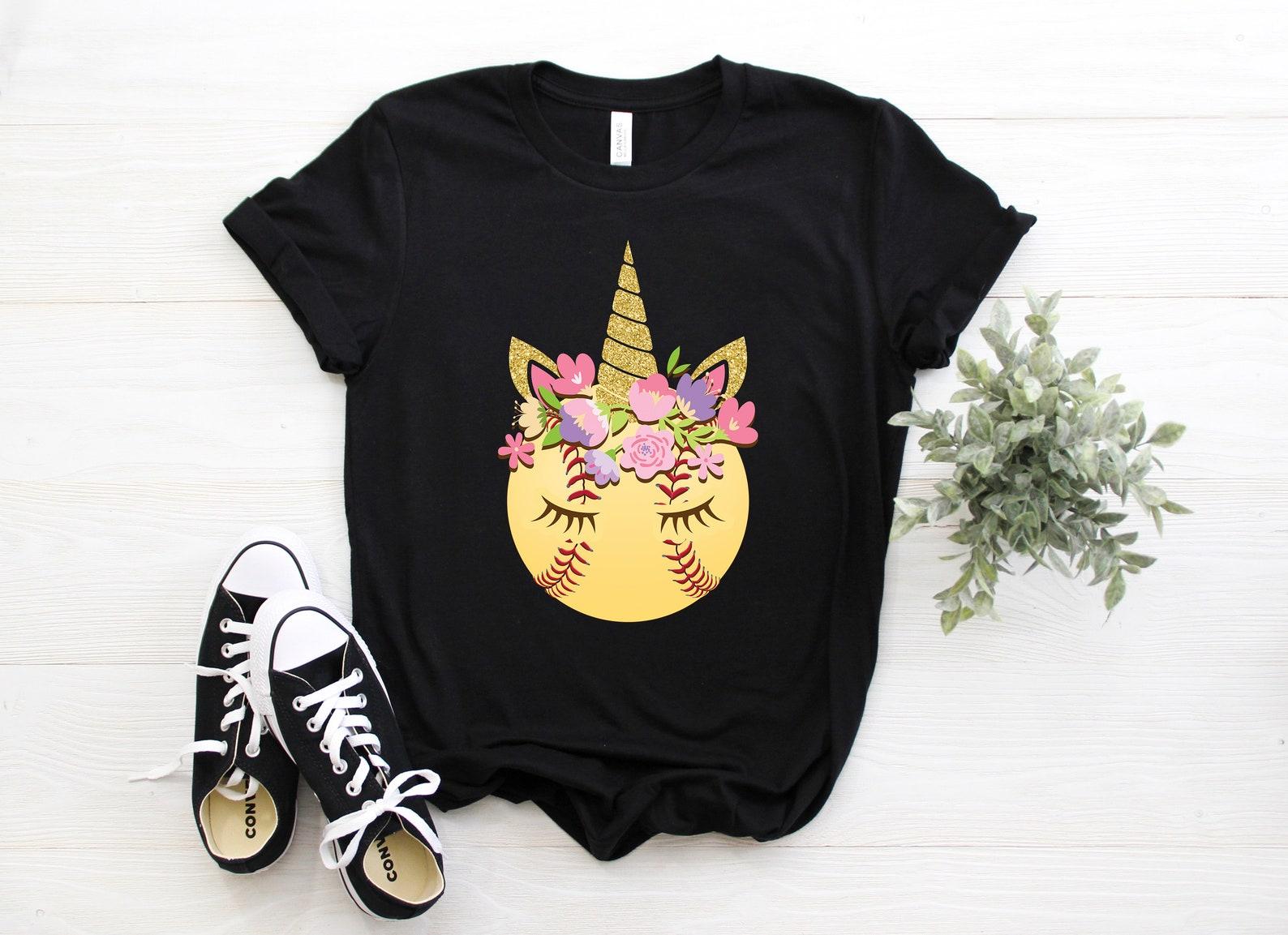 Softball T-Shirt, Softball Gifts, Softball Birthday Present, Girls Softball Tee, Youth TShirts, Funny Softball Coach, For Girls, For Kids, 130