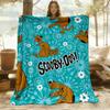 1PC Scooby-Doo Pattern Outdoor Blanket Lightweight Flannel, Soft & Warm, All-Season Use for Sofa, Outdoor018