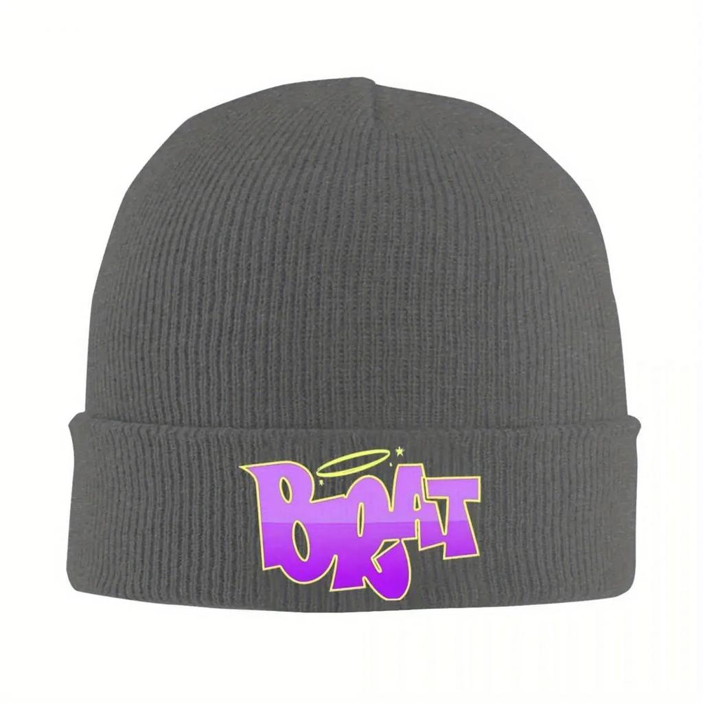 Brat Music Knitted Caps Womens Unisexs Beanie Winter Hat Charli XCX Album Warm Caps