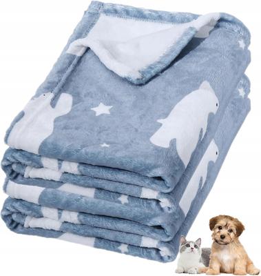 Blanket for Dog Cat Fleece Soft Fluffy 110x80 Cm 2 Pcs