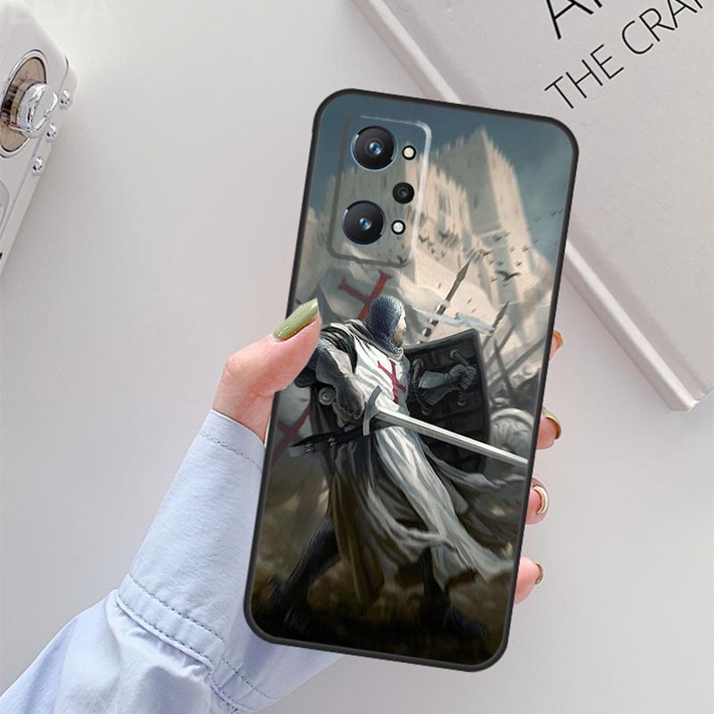 Templar Knight For Realme 14 12 10 11 13 Pro Plus GT 6 6T 5 GT7 Pro C61 C55 C51 C21Y C25S C67 C75 C53 Case