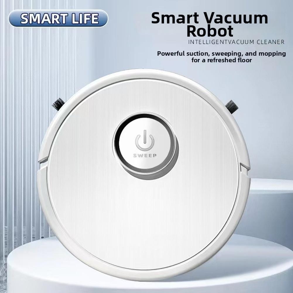 Smart Robot Vacuum Cleaner 3In1 Sweep Mop Side Suction All-in-One Cleaning Ultra-Slim Low Noise 50-Minute Runtime Vacuum Cleaner