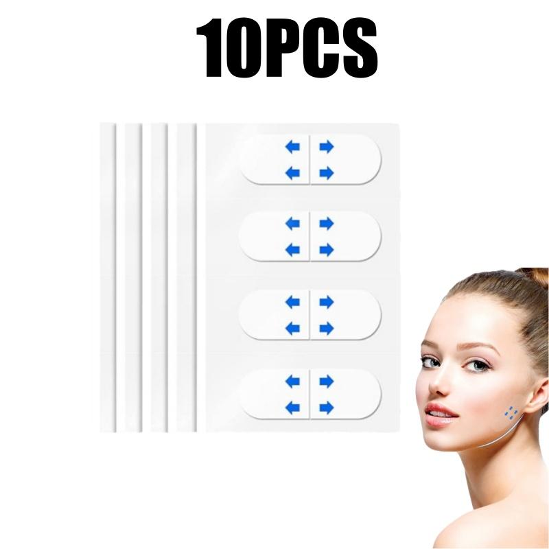 Невидимый лифтинг-тейп для лица Многоразовый редуктор второго подбородка Мгновенное подтягивание Против обвисания Контур лица для минимизации мелких морщин