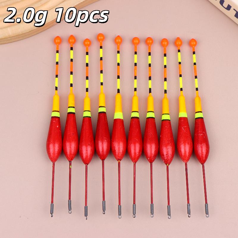 10Pcs Sensitivity Fishing Accessories 4.5/3/2.5/2.0/1.2/0.8/0.6G Light Stick Floats Fishing Floats Set Fishing Bobber Stick