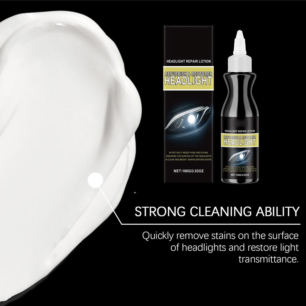 Car Headlight Care Cream; Polishing Care Agent; Car Headlight Polish; Improve The Appearance Of The Vehicle