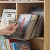 Transparent Multifunctional Book Organizer Basket for Home & Office