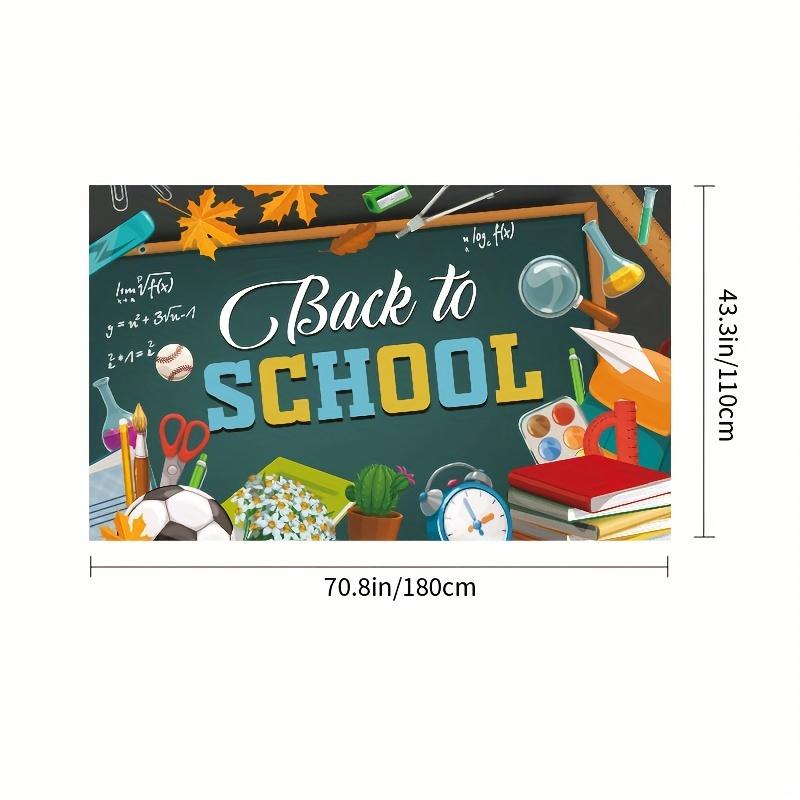 1pc Set Up Supplies, Hang Banners, Flags, Return To School, Party Activities, Take Photos, Background Cloth for The Beginning of The School Season