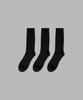 Ilogongchil [3Pack] 1507 Basic High Supima Cotton Socks _ Black