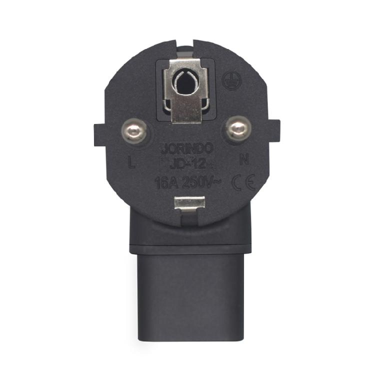 IEC 2Pin Male to 3Pin Female IECC13 to EU4.8 Europe Power Plug Adapter Converter