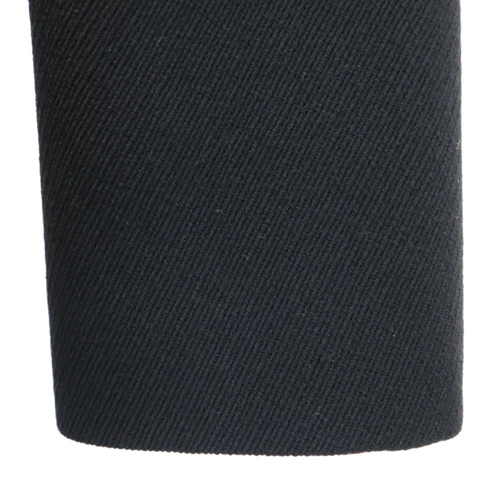 Calvin Klein 90s Wool Blend Old Chester Coat 4 Black Double Button Men's Used