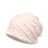 Lace Hat Thin Women'S Spring And Autumn Capped Cotton Jacquard Letters Hollow Breathable Versatile Confinement Hat Baotou Hat