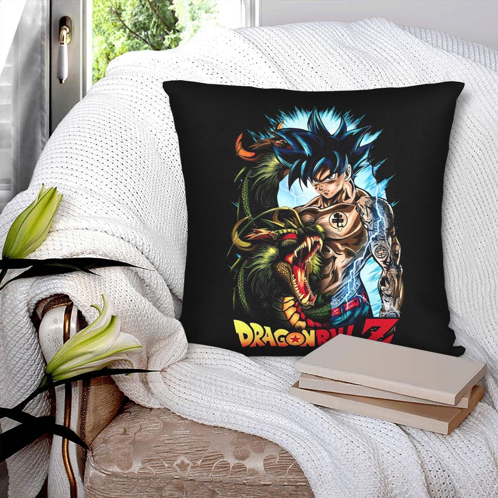 Anime Dragon Ball Square Pillow Cases Cushion Cover Funny Zippered Decor Pillowcase for Bed 4545cm