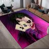 Purple Clown Anti-Slip Rug, Rectangular Carpet for Game Room & Living Room Decor