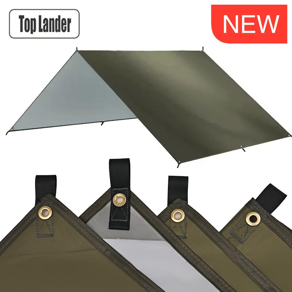 4x4m 5x3m 4x3m 3x3m Ultralight Waterproof Tarp Tent Large Camping Awning Sun Shelter Garden Canopy Outdoor Beach Shade Hiking