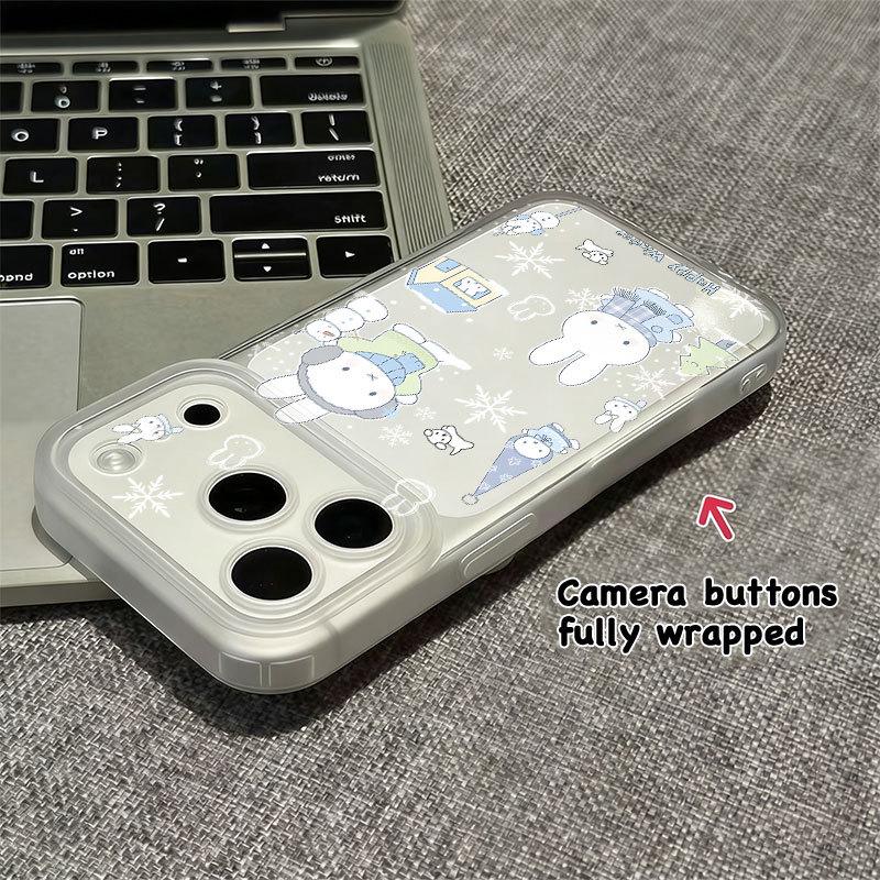 Miffy Rabbit Cartoon Soft Case for iPhone 13 Pro Max - Drop-proof with Integrated Camera Button