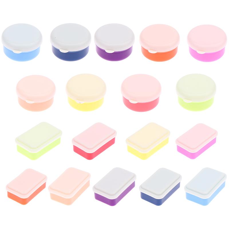 1:12 Scale Dollhouse Kitchen Lunch Box Simulation Plastic Storage Box Mini Fresh Keeping Box Food Tableware Decor Toy Model