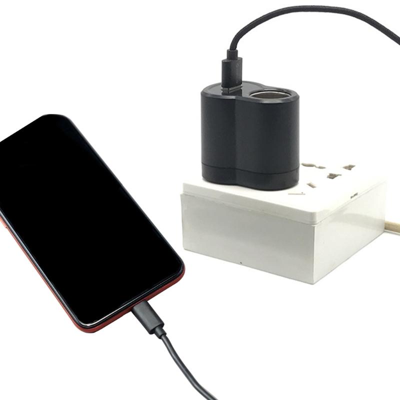 Vehicle Power Adapter Featuring USB Port And Improved Voltages Stability 220V to 12V Converter 12V0.5A/5V1A