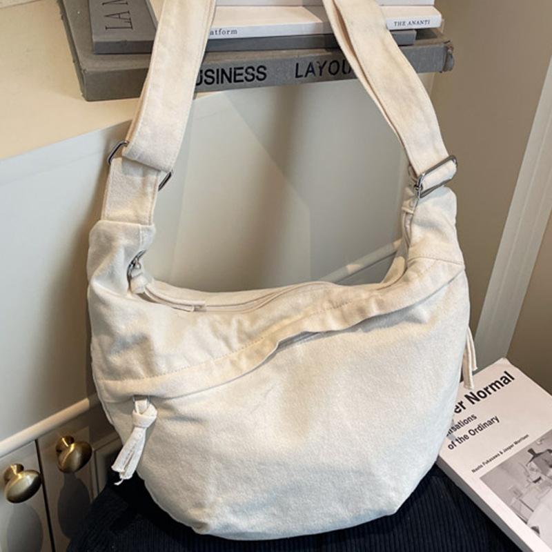 Simple Casual Large-capacity Messenger Bag for Women's Autumn New Student Small Satchel Shoulder Cloth Bag for Women