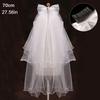 Accessories New Photo Veil Lace Edge Short Simple Wedding Veil With Comb Women's Tulle Bridal Veil