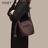 Viney Women's Leather Bucket Crossbody Bag