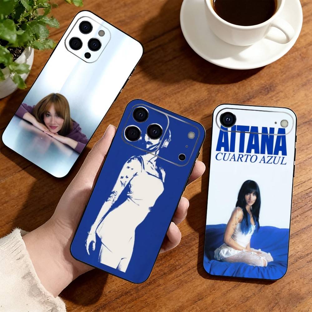 Spanish Pop Aesthetic Phone Case For iPhone17,16,15,14,13,12,11 Plus,Pro Soft Silicone Black Cover